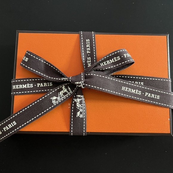 Hermes Calvi Duo Compact card holder / Noir - Picture 3 of 5
